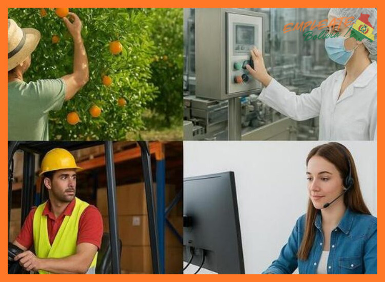 Áreas de trabajo y vacantes comunes