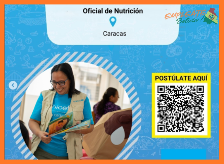 ¿Cómo se puede acceder a un puesto laboral en el área de Nutrición de UNICEF en Bolivia?