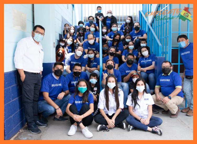 ¿Qué beneficios ofrece Samsung Electronics Bolivia a sus colaboradores del área técnica?